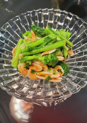 桜エビと菜の花のからし酢味噌和え-レシピのメイン写真