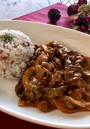 ビーフストロガノフ-レシピのメイン写真