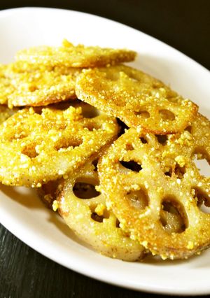 れんこんのカレーチーズ焼き。お弁当にも-レシピのメイン写真