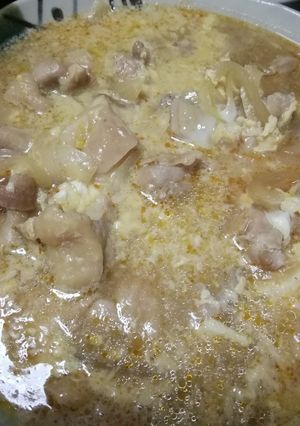 お昼に簡単親子酸辣湯-レシピのメイン写真