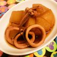 大根1/2消費ほったらかし煮物!イカ大根