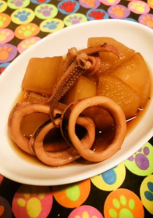 大根1/2消費ほったらかし煮物！イカ大根-レシピのメイン写真