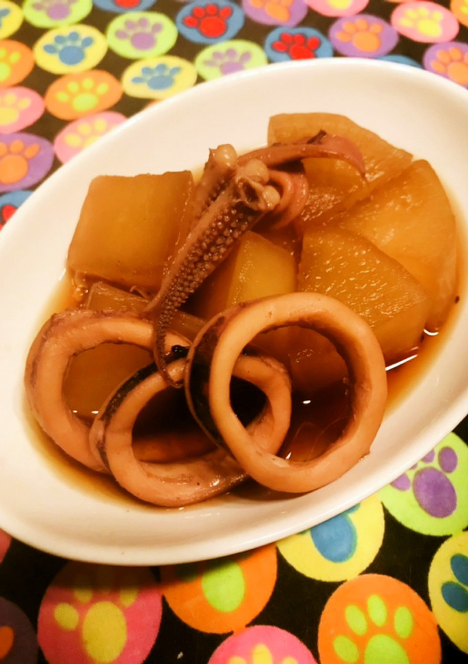 大根1/2消費ほったらかし煮物！イカ大根-レシピのメイン写真
