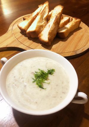 食べるきのこのポタージュスープ-レシピのメイン写真