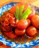 たまり醤油と三温糖の牛すじ大根煮