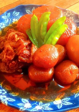 たまり醤油と三温糖の牛すじ大根煮-レシピのメイン写真