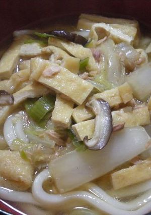 ツナと白菜のとろ～りあんかけうどん-レシピのメイン写真