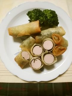 お魚ソーセージで春巻き-レシピのメイン写真