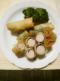 お魚ソーセージで春巻き-レシピのメイン写真