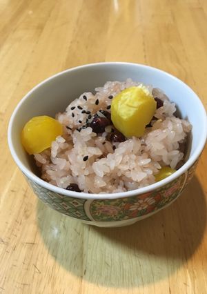 簡単栗赤飯-レシピのメイン写真