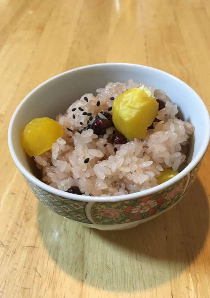 簡単栗赤飯-レシピのメイン写真