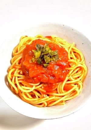 高菜ミートスパゲッティ-レシピのメイン写真