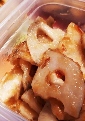 鶏むね肉とレンコンの甘酢炒め-レシピのメイン写真