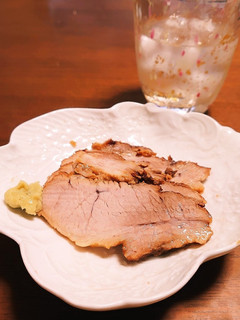 叉焼にワサビを添えて-レシピのメイン写真