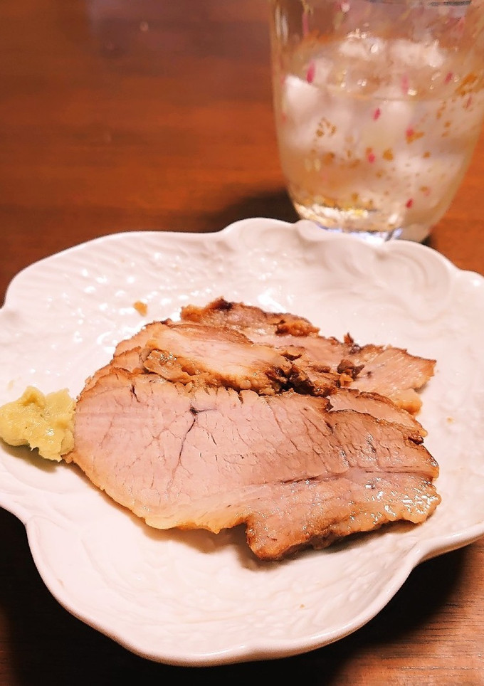 叉焼にワサビを添えて-レシピのメイン写真