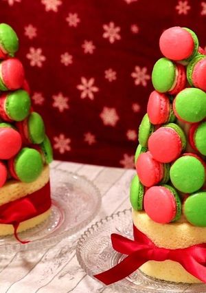 クリスマスに☆ミニマカロンタワーケーキ-レシピのメイン写真