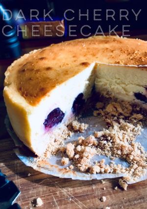 《本格!簡単》ダークチェリーチーズケーキ-レシピのメイン写真