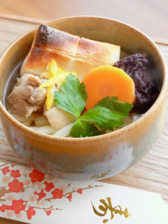 【簡単】お雑煮で年明けうどん-レシピのメイン写真