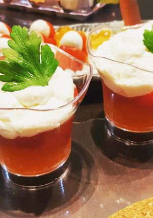 ３層のスイーツ前菜-レシピのメイン写真