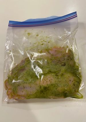 ヘルシオ　まかせて網焼き　冷凍ジェノバ鶏-レシピのメイン写真