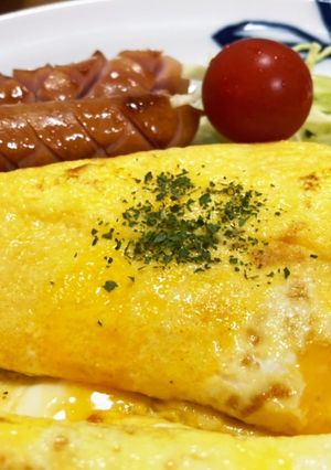 ふわふわ！チーズオムレツ-レシピのメイン写真