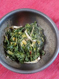 煮干しいっぱい大根葉の炒め煮-レシピのメイン写真