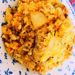 味付いらず！簡単キムチチーズ炒飯-レシピのメイン写真