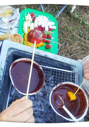 フルーツ＆バームクーヘンでチョコフォンD-レシピのメイン写真