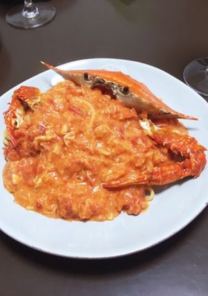 渡り蟹のトマトクリームパスタ-レシピのメイン写真