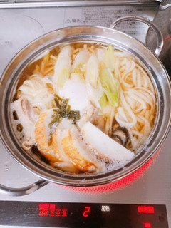 寒い日には、鍋焼きうどん!-レシピのメイン写真