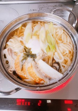 寒い日には、鍋焼きうどん!-レシピのメイン写真