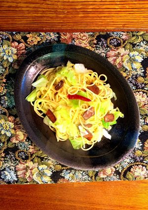 からすみとキャベツのペペロンチーノ-レシピのメイン写真