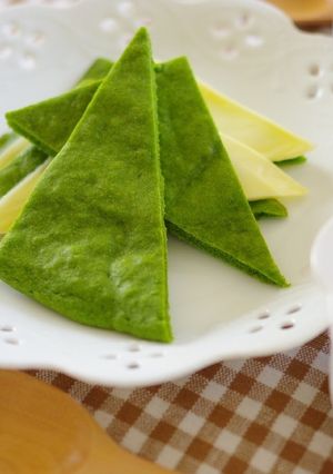 HMで☆ほうれん草(小松菜)のパンケーキ-レシピのメイン写真