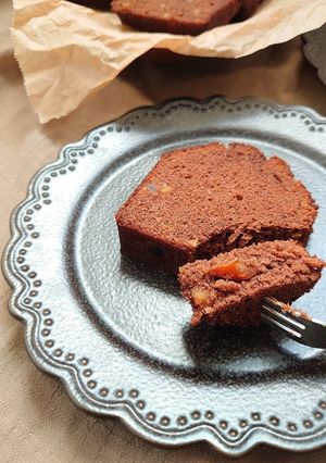 しっとりふんわりココアとオレンジのケーキ-レシピのメイン写真