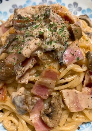 牛乳で濃厚☆ポルチーニのクリームパスタ-レシピのメイン写真