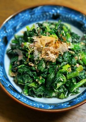 簡単♪ちぢみほうれん草のマヨポン和え-レシピのメイン写真