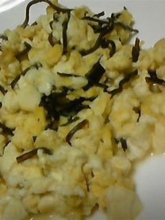 豆腐と卵の塩昆布炒め-レシピのメイン写真