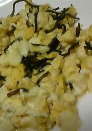 豆腐と卵の塩昆布炒め-レシピのメイン写真