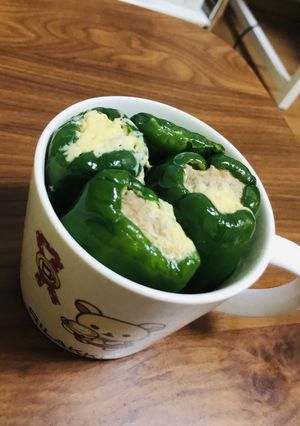 ピーマン&ツナ！包丁フライパンいらず！-レシピのメイン写真
