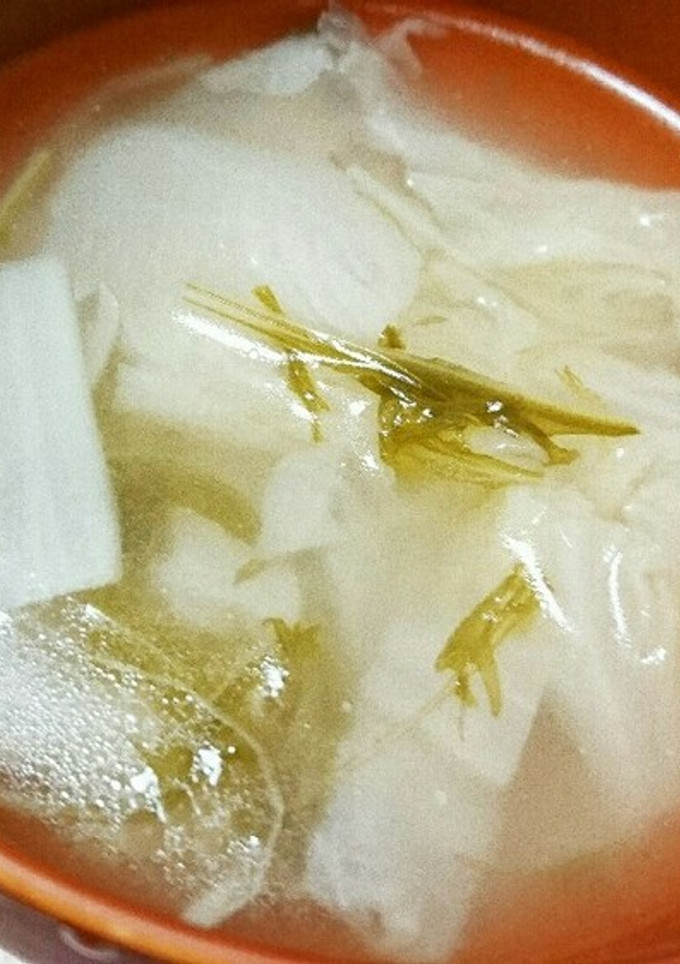 白菜と水菜の柚子塩スープ-レシピのメイン写真