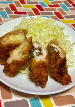 超簡単☆激うま梅じそ&チーズささみカツ♪-レシピのメイン写真