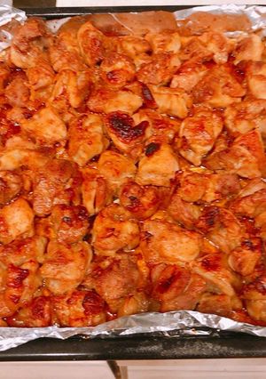 オーブンで、串なし大量焼き鳥-レシピのメイン写真