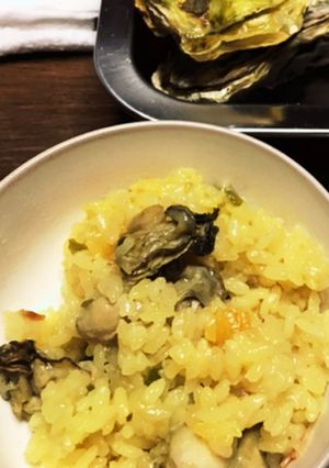 フライパンで作る牡蠣のパエリア-レシピのメイン写真