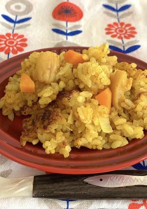 へそ大根のカレー炊き込みご飯-レシピのメイン写真