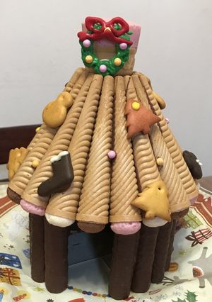 2020 クリスマス お菓子の家️︎-レシピのメイン写真