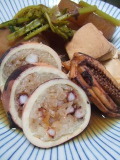 圧力鍋でイカ飯と大根とお豆腐と。-レシピのメイン写真
