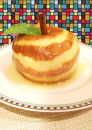 再現レシピ！ガラゴのしましまやきりんご-レシピのメイン写真