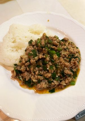 ひき肉あんかけご飯-レシピのメイン写真