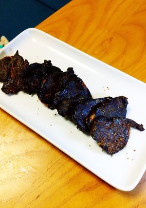 スモークポットで作る鹿肉のジャーキー-レシピのメイン写真
