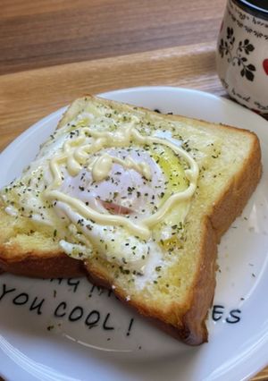 目玉焼きバターチーズトースト-レシピのメイン写真